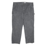 CARHARTT Mens Cotton Blend Grey Relaxed Straight Trousers W42 L32 Workwear Zip