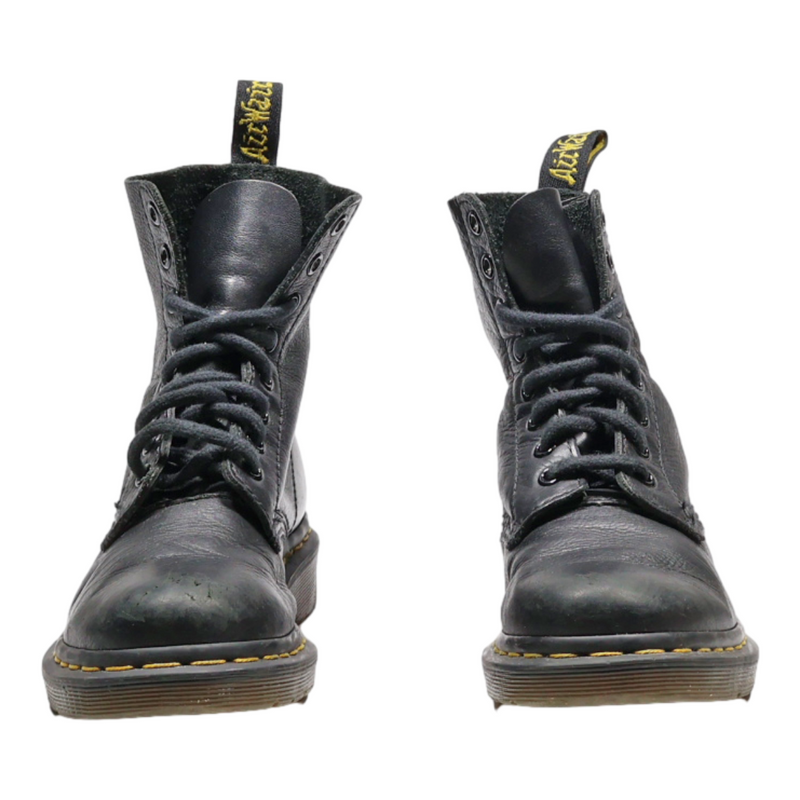 DR MARTENS Pascal Lace-Up Boots Black Leather Womens UK 4