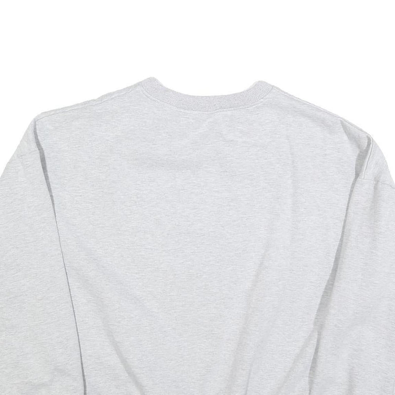 Womens Grey Sweatshirt Mathletic Department Crew Neck L Casual Cotton Blend