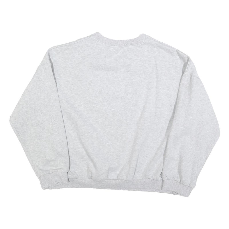 Womens Grey Sweatshirt Mathletic Department Crew Neck L Casual Cotton Blend