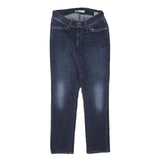 LEVI'S Womens Slim Blue Denim Medium Wash W28 L30 Slim Fit Zip Jeans