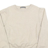 MINT VELVET Womens Cream Plain Jumper Crew Neck Basic Knit XS Lightweight Soft