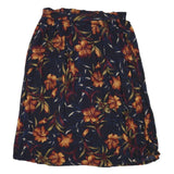 SAG HARBOR Womens Blue Floral Pleated Midi Rayon Skirt 2XL Elegant Casual