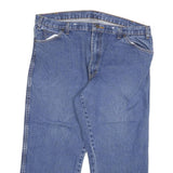 DICKIES Mens Jeans Blue Regular Straight Denim W40 L24 Workwear Zip Closure