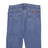 DICKIES Mens Jeans Blue Regular Straight Denim W40 L24 Workwear Zip Closure
