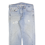 LEVI'S 505 Mens Jeans Blue Regular Straight Denim Medium W36 L30 Classic Zip