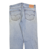 LEVI'S 505 Mens Jeans Blue Regular Straight Denim Medium W36 L30 Classic Zip