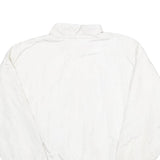 METRO WEAR Mens White Jacket M Nylon Colourblock Zip Casual Outerwear