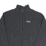 HELLY HANSEN Womens Black Fleece Jacket S Cotton Blend Zip Casual Outdoor Warm