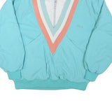 ODLO Womens Blue Zip Jacket L Polyester Blend Colourblock Casual Sport