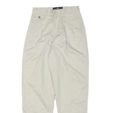 LEE Mens Cotton Blend Beige Relaxed Tapered Trousers W26 L28 Casual Wear