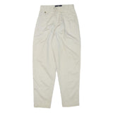 LEE Mens Cotton Blend Beige Relaxed Tapered Trousers W26 L28 Casual Wear