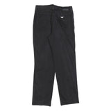 ARMANI JEANS Womens Cotton Blend Black Regular Straight Trousers W26 L28 Stylish