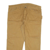 DICKIES Mens Jeans Beige Regular Straight Denim W46 L32 Workwear Zip Pockets