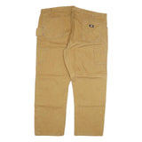 DICKIES Mens Jeans Beige Regular Straight Denim W46 L32 Workwear Zip Pockets