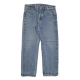 LEVI'S 501 Mens Jeans Blue Regular Straight Denim Medium W30 L27 Classic Button
