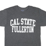 CHAMPION Mens Grey Cal State Fullerton Graphic T-Shirt M Short Sleeve Crew Neck