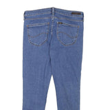LEE Womens Slim Blue Denim Slim Jeans W28 L24 Zip Closure