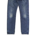 CARHARTT Mens Regular Blue Denim Jeans W34 L33 Button Closure Classic Fit