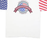 LAT SPORT Mens White Red & Blue Trabuco Canyon Graphic T-Shirt XL Short Sleeve