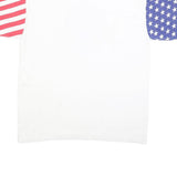 LAT SPORT Mens White Red & Blue Trabuco Canyon Graphic T-Shirt XL Short Sleeve