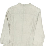 BOGNER Womens Cream Cotton Blend Button Jacket M Plain Light Stylish