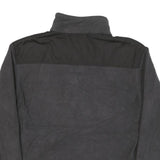 NEW BALANCE Mens Black & Dark Grey Athletic Zip Jacket M Polyester Blend