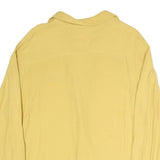 & OTHER STORIES Womens Yellow Blouse Long Sleeve Point Collar Button Front S