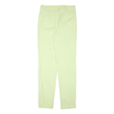 MARIE VALOIS Womens Cotton Blend Slim Cream Trousers W32 L34 Zip Fit