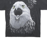 ROCK EAGLE Single Stitch Mens Black Eagle Graphic T-Shirt L Short Sleeve