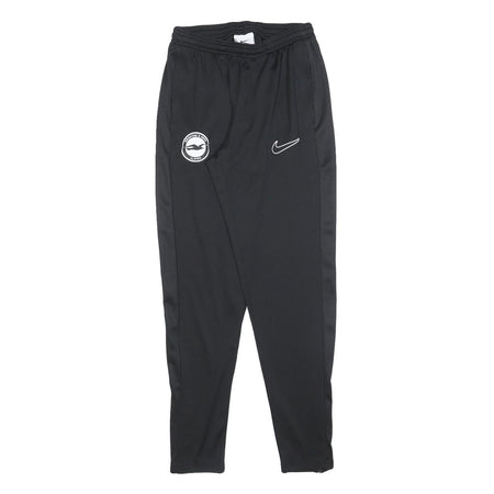 NIKE Mens Joggers Black Slim Tapered S W25 L28 Brighton Albion Logo