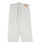 LEVI'S 550 Straight Mens Jeans White Relaxed Straight Denim Light W33 L32