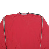 GAME Mens Red V-Neck Pullover Sweatshirt 2XL Lightweight Retro Style