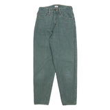 TRADERS Womens Jeans Green Regular Straight Denim W25 L28 Comfortable Cotton