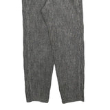 OFFSHORE Womens Grey Cotton Blend Regular Fit Trousers W28 L30 Ribbed Texture