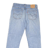 LEVI'S Mens Regular Fit Blue Denim Jeans W35 L29 Classic Cotton Zip Pockets