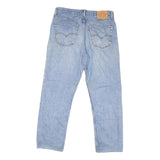 LEVI'S Mens Regular Fit Blue Denim Jeans W35 L29 Classic Cotton Zip Pockets