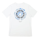ADIDAS Mens White Graphic Logo T-Shirt S Short Sleeve Crew Neck Casual