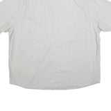 WRANGLER Mens White Relaxed Fit 2XL Cotton Blend Short Sleeve Shirt Casual