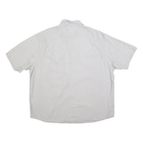 WRANGLER Mens White Relaxed Fit 2XL Cotton Blend Short Sleeve Shirt Casual