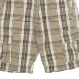 LEVI'S Mens Cotton Beige Plaid Casual Cargo Shorts S W30