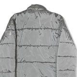 MICHAEL KORS Womens Grey Jacket S Polyester Puffer Zip Casual Lightweight