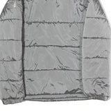 MICHAEL KORS Womens Grey Jacket S Polyester Puffer Zip Casual Lightweight