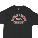 CHAMPION Mens Black Southern Oregon Raiders Graphic T-Shirt XL Crew Neck Short