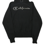 CHAMPION REVERSE WEAVE Mens Black California Pullover Hoodie S Cotton Blend