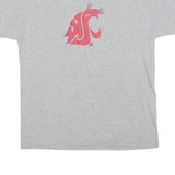 CHAMPION Mens Grey L Cotton Blend Graphic T-Shirt Short Sleeve Crew Neck