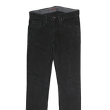 VANS Mens Slim Black Jeans Cotton W26 L26 Zip Pockets Casual Streetwear