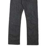 LEVI'S 513 Mens Jeans Black Regular Straight Denim Medium W30 L28 Zip Cotton