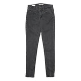 LEVI'S 710 Super Skinny Womens Jeans Black Slim Skinny Denim W28 L30 Stretch Fit