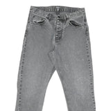 CARHARTT Mens Jeans Grey Regular Straight Denim Medium W30 L28 Casual Zip